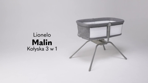 Lionelo Malin Grey Concrete ліжко-гойдалка