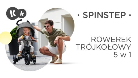 Kinderkraft SpinStep 5в1 Зелений триколісний велосипед