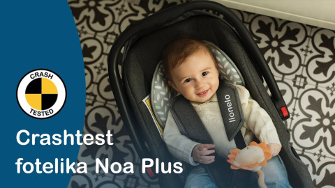 Lionelo Noa Plus Grey Scandi дитяче автокрісло