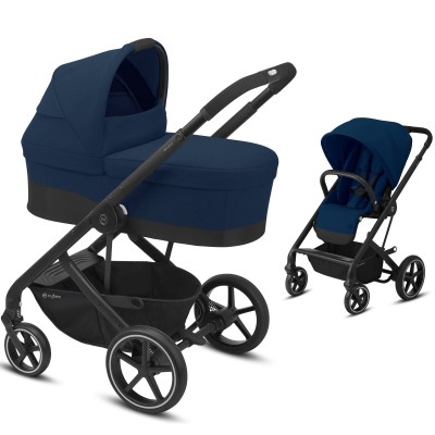 Cybex Balios S Lux - kompaktowy wózek 2w1• Navy Blue BLK
