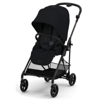 Cybex Melio 3.0 Carbon - wózek spacerowy/ ultralekka spacerówka • Moon Black