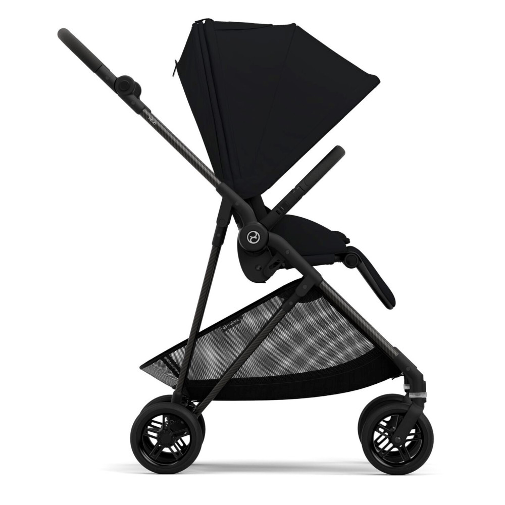 Cybex Melio 3.0 Carbon Moon Black прогулянкова коляска Cybex Melio 3.0 Carbon Moon Black прогулянкова коляска