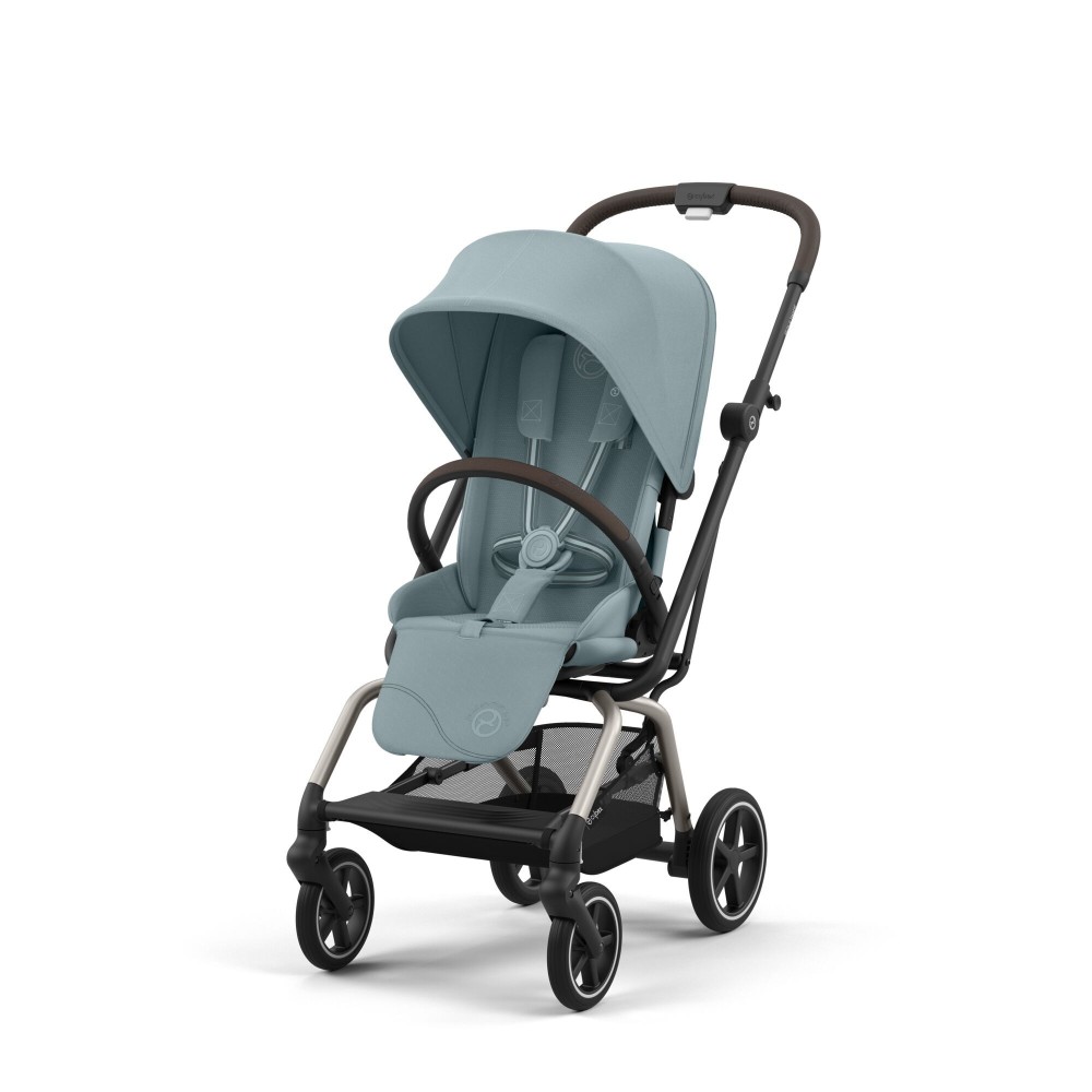Cybex Eezy S Twist +2 - wózek spacerowy z obracanym siedziskiem / obrotowa spacerówka (koła terenowe) • Stormy Blue