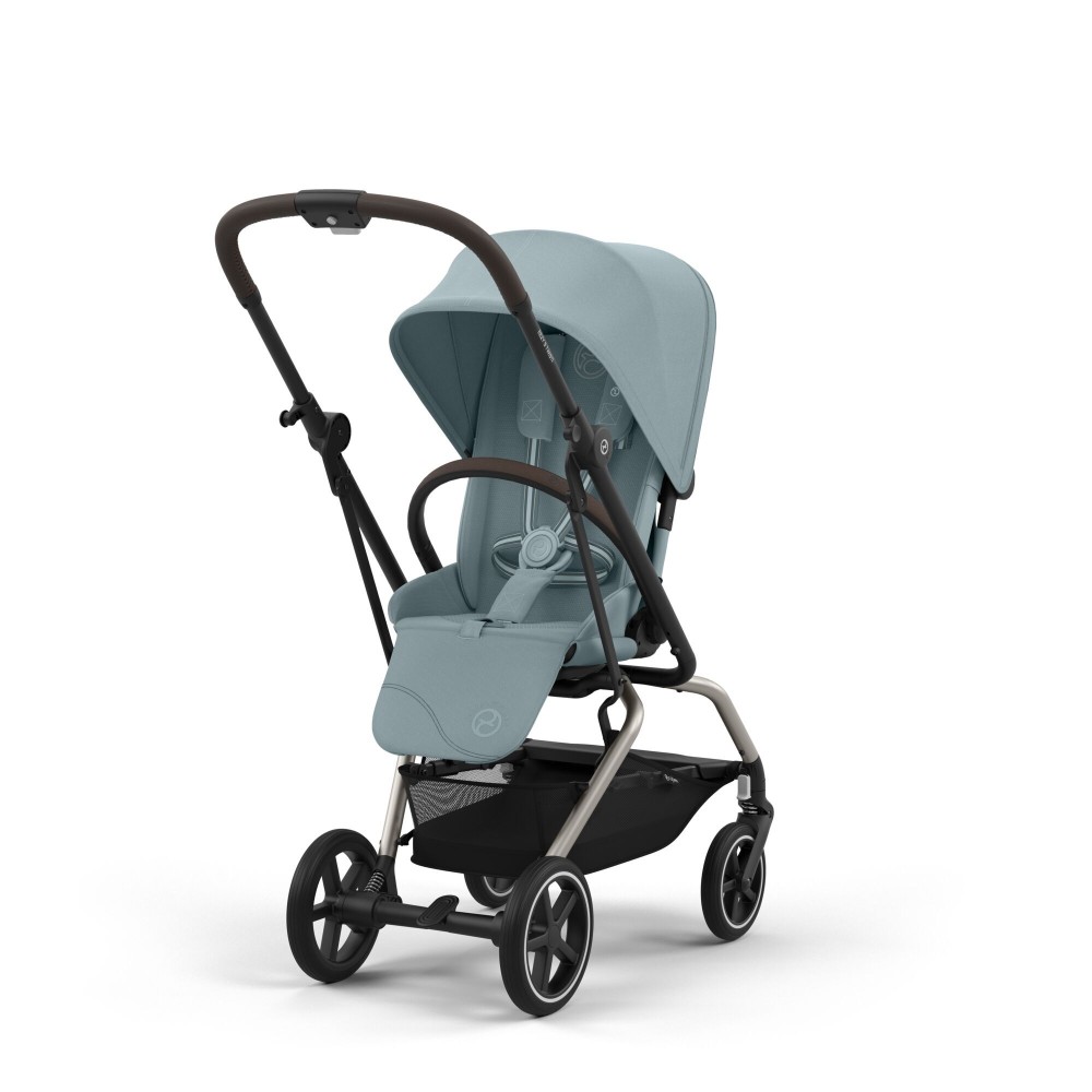 Cybex Eezy S Twist +2 - wózek spacerowy z obracanym siedziskiem / obrotowa spacerówka (koła terenowe) • Stormy Blue