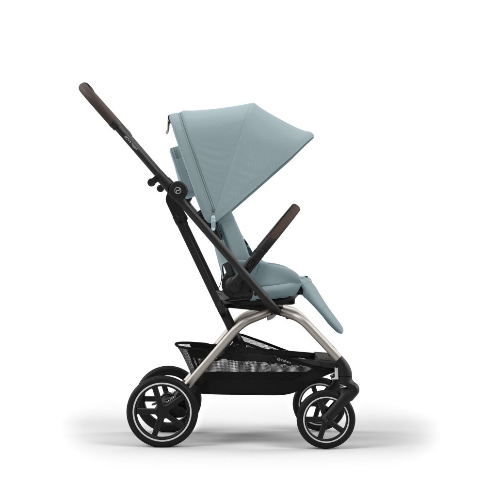 Cybex Eezy S Twist +2 - wózek spacerowy z obracanym siedziskiem / obrotowa spacerówka (koła terenowe) • Stormy Blue