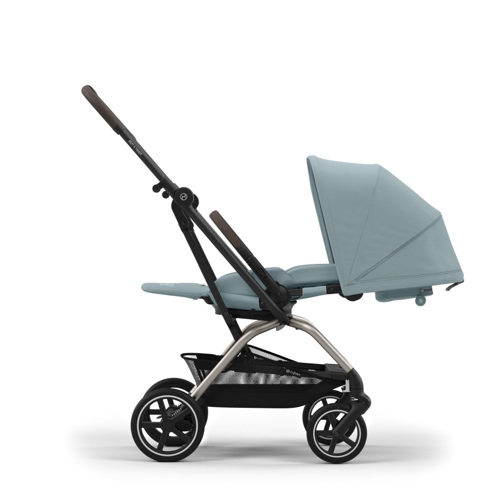 Cybex Eezy S Twist +2 - wózek spacerowy z obracanym siedziskiem / obrotowa spacerówka (koła terenowe) • Stormy Blue