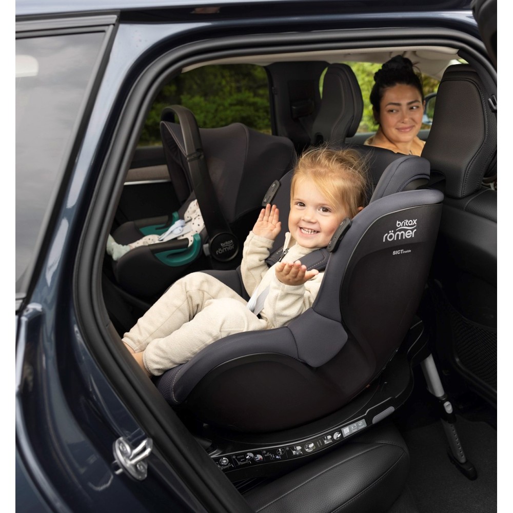 Britax Romer DUALFIX iSENSE - obrotowy fotelik samochodowy (0-4lat / 61-105cm) • Atlantic Green 