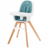 Kinderkraft Tixi - krzesełko do karmienia 2w1 • Turquoise
