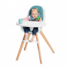 Kinderkraft Tixi - krzesełko do karmienia 2w1 • Turquoise