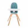 Kinderkraft Tixi - krzesełko do karmienia 2w1 • Turquoise