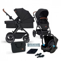 Kinderkraft B-Tour Black дитяча коляска 3в1 з автокріслом
