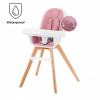 Kinderkraft Tixi Pink стільчик для годування 2 в 1