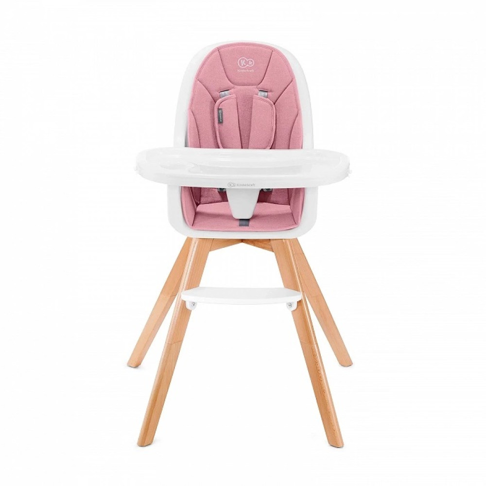 Kinderkraft Tixi Pink стільчик для годування 2 в 1