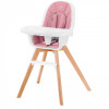 Kinderkraft Tixi Pink стільчик для годування 2 в 1