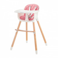 Kinderkraft Sienna Pink стільчик для годування 2 в 1
