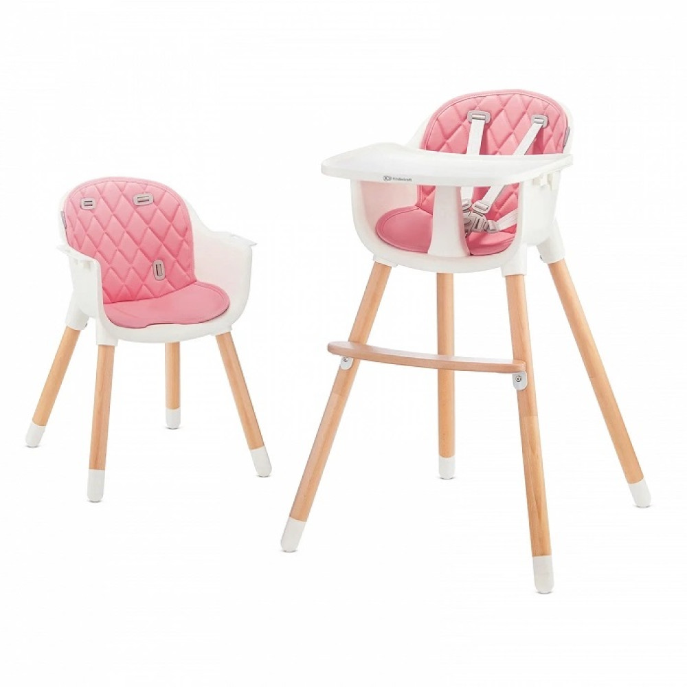 Kinderkraft Sienna Pink стільчик для годування 2 в 1