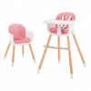 Kinderkraft Sienna Pink стільчик для годування 2 в 1