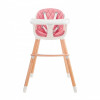 Kinderkraft Sienna Pink стільчик для годування 2 в 1