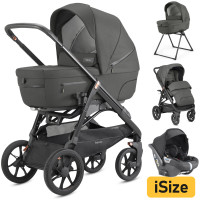 Inglesina Aptica XT Quattro (Darwin) - wózek  wielofunkcyjny 4w1 • Charcoal Grey