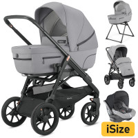 Inglesina Aptica XT Quattro (Darwin) - wózek wielofunkcyjny 4w1 • Horizon Grey