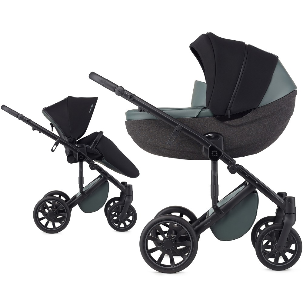 Anex m/type PRO - wózek wielofunkcyjny 2w1, termo gondola EPP • Casual Green