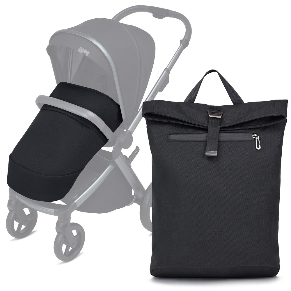 Anex l/type - wózek wielofunkcyjny 2w1 + akcesoria • Onyx
