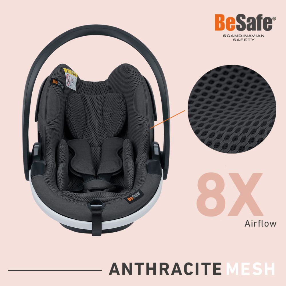 BeSafe iZi Go Modular X1 i-Size Anthracite Mesh автокрісло для немовлят