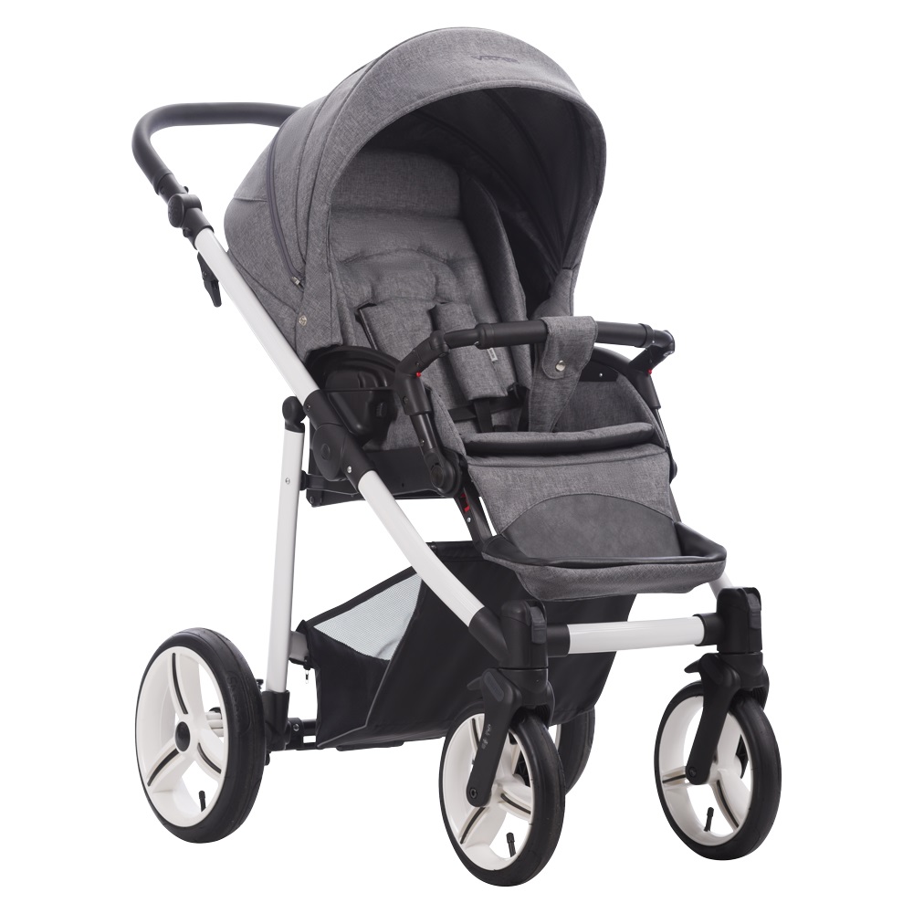 Bebetto Vulcano V09 біла рама дитяча коляска