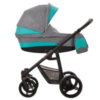 Bebetto Vulcano V02 чорна рама дитяча коляска