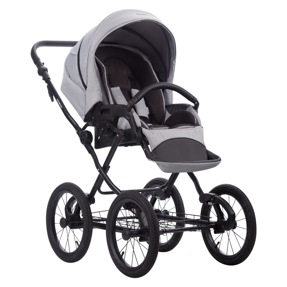Bebetto Erness 05 чорна рама дитяча коляска