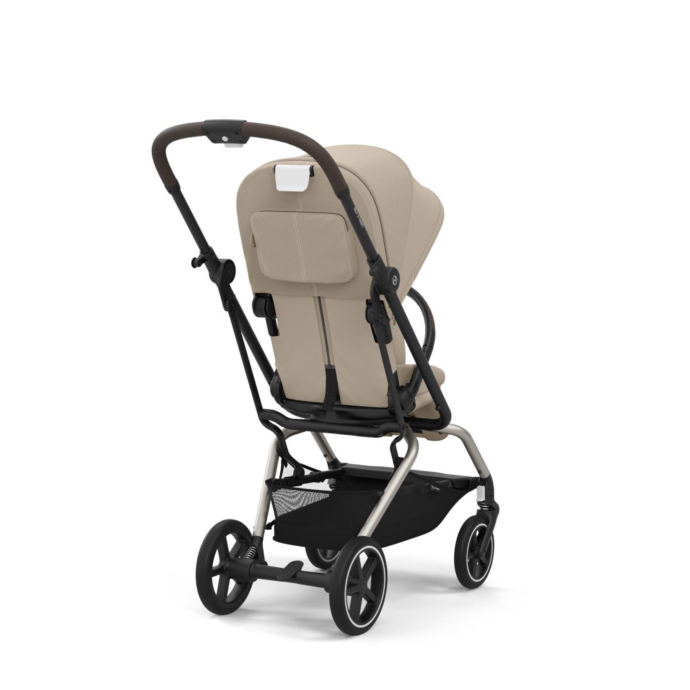 Cybex Eezy S Twist +2 - wózek spacerowy z obracanym siedziskiem / obrotowa spacerówka (koła terenowe) • Almond Beige