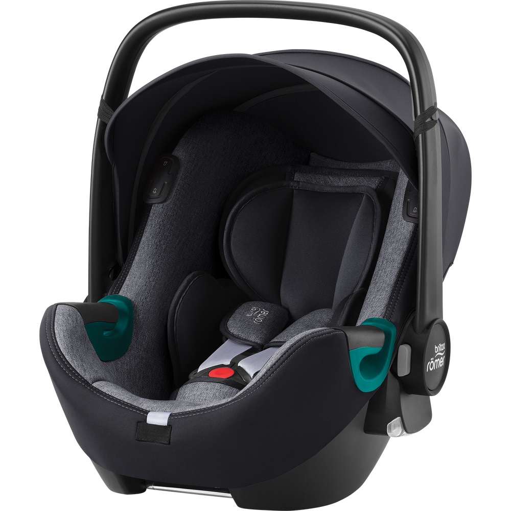 Britax Romer BABY-SAFE iSENSE - obrotowy fotelik samochodowy, nosidełko (0 - 15mc / 40 - 83cm) • Graphite Marble