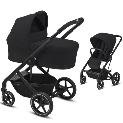 Cybex Balios S Lux - kompaktowy wózek 2w1 • Deep Black BLK