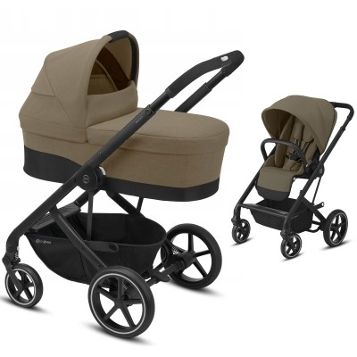 Cybex Balios S Lux - kompaktowy wózek 2w1 • Classic Beige BLK