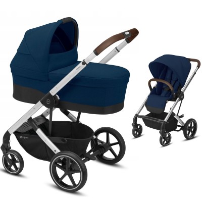 Cybex Balios S Lux - kompaktowy wózek 2w1• Navy Blue SLV 