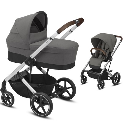 Cybex Balios S Lux - kompaktowy wózek 2w1 • Soho Grey SLV 