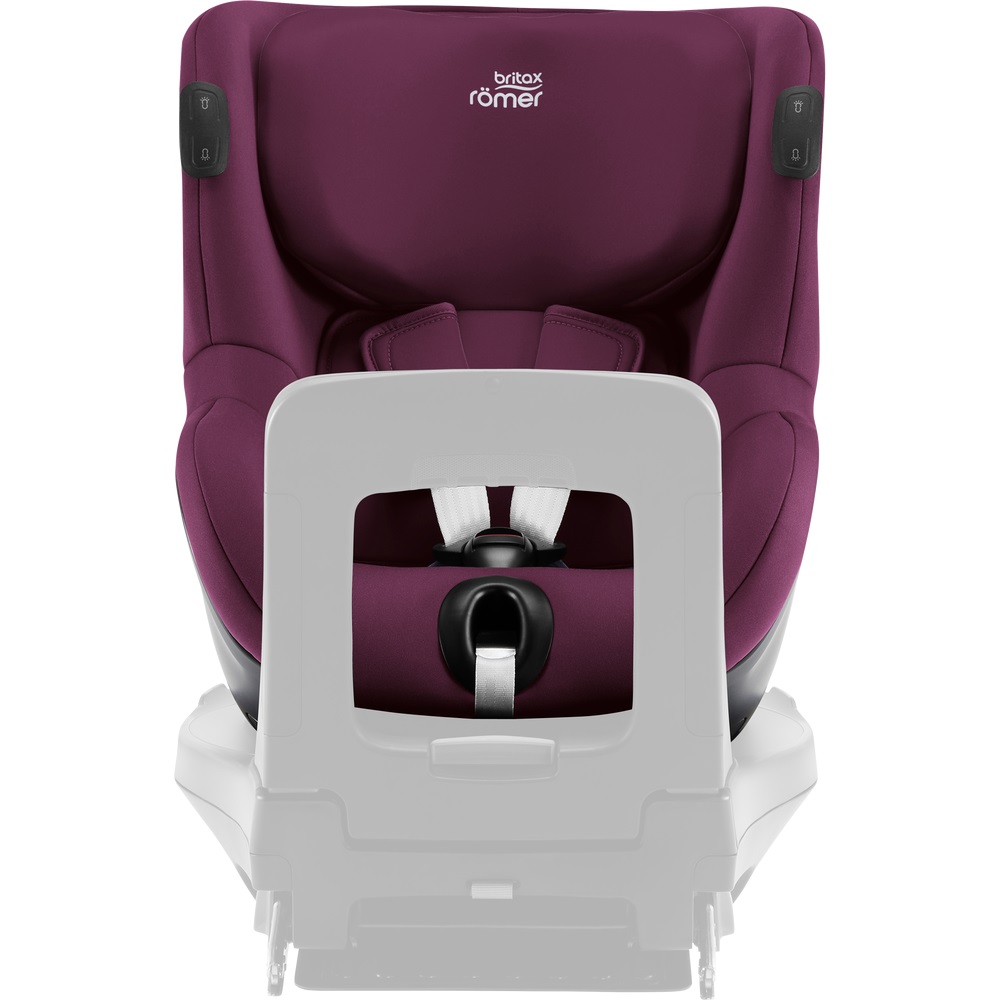 Britax Romer DUALFIX iSENSE - obrotowy fotelik samochodowy (0-4lat / 61-105cm) • Burgundy Red 