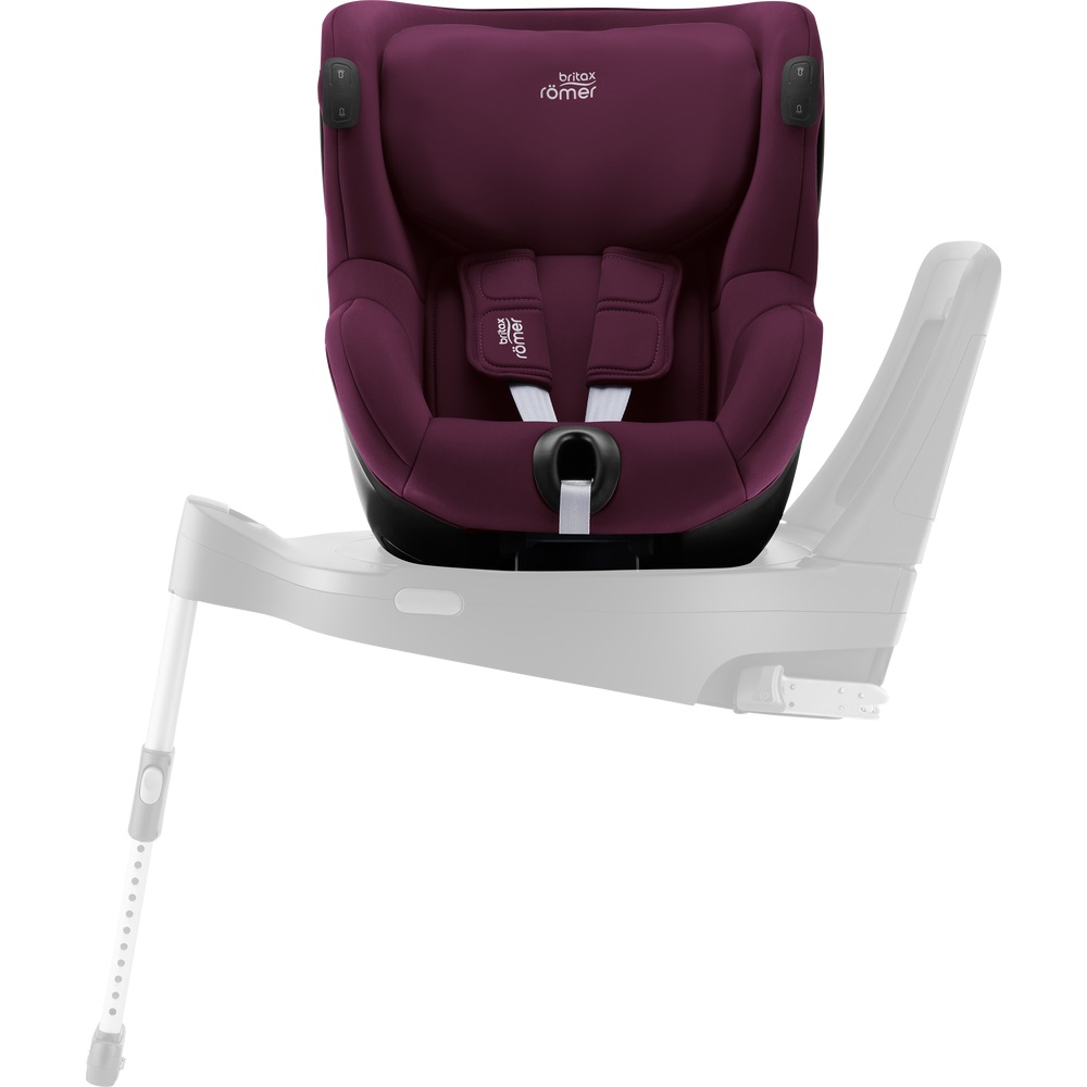 Britax Romer DUALFIX iSENSE - obrotowy fotelik samochodowy (0-4lat / 61-105cm) • Burgundy Red 