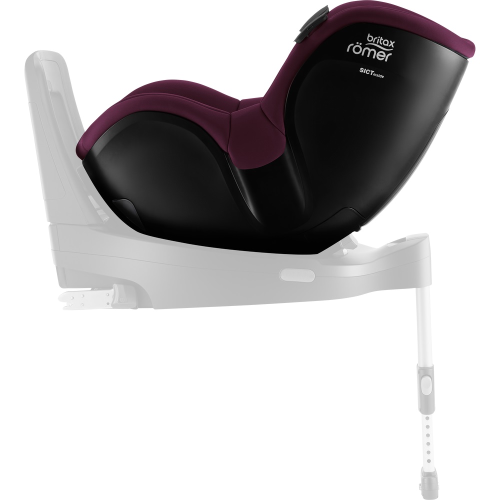 Britax Romer DUALFIX iSENSE - obrotowy fotelik samochodowy (0-4lat / 61-105cm) • Burgundy Red 