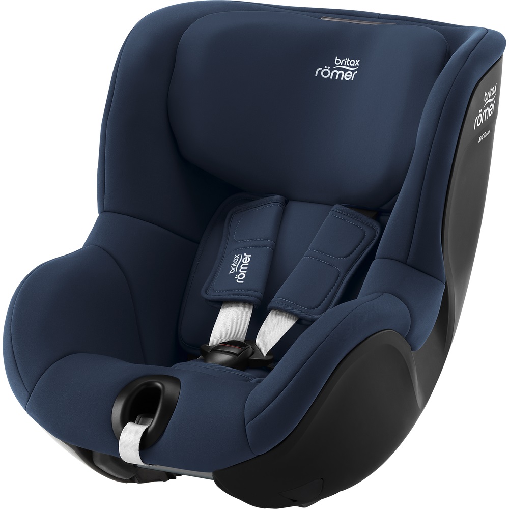 Britax Romer DUALFIX 3 i-SIZE - obrotowy fotelik samochodowy (3m - 4lat / 61 - 105cm) łączy się z bazami Flex Base 5Z i Flex Base iSENSE •  Indigo Blue
