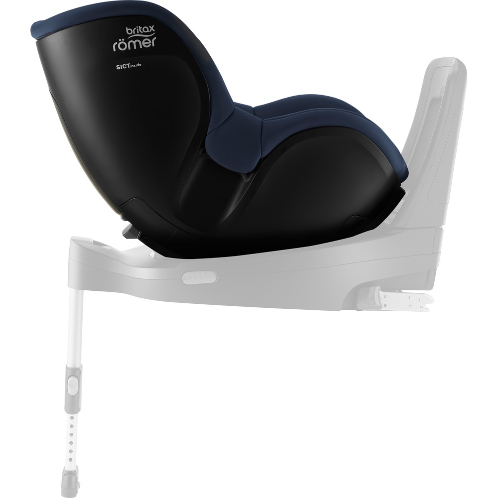 Britax Romer DUALFIX 3 i-SIZE - obrotowy fotelik samochodowy (3m - 4lat / 61 - 105cm) łączy się z bazami Flex Base 5Z i Flex Base iSENSE •  Indigo Blue
