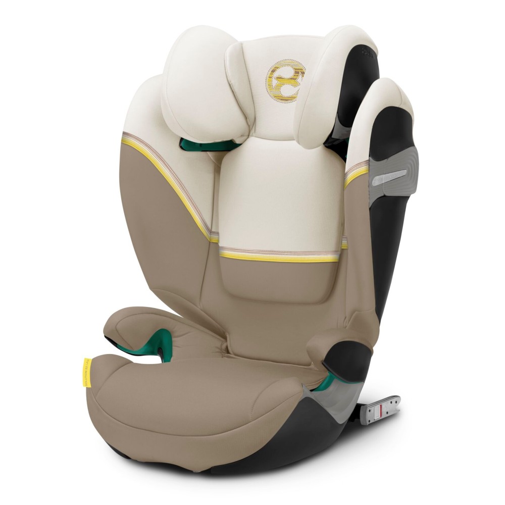 Cybex Solution S2 i-Fix - fotelik samochodowy przodem do kierunku jazdy (3 - 12lat / 100 - 150 cm) • Seashell beige