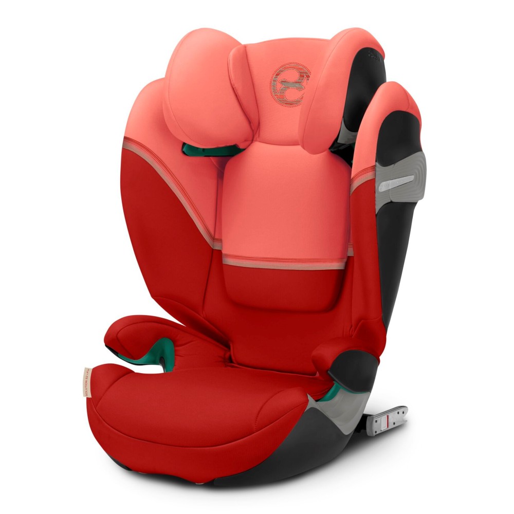 Cybex Solution S2 i-Fix - fotelik samochodowy przodem do kierunku jazdy (3 - 12lat / 100 - 150cm) • Hibiscus Red