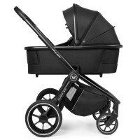 Muuvo Quick 3.0 -  kompaktowy wózek 2w1 / Gondola XL• Jet Black