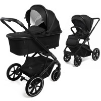 Muuvo Slick 2.0 - wielofunkcyjny wózek 2w1 • Classic Black