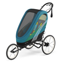 Cybex ZENO - wózek do biegania z opcją przyczepki rowerowej • Maliblue Black Frame