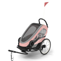 Cybex ZENO Bike - przyczepka rowerowa z opcją wózka • Silver Pink