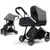 Thule Shine - wózek wielofunkcyjny 2w1 • Grey Melange on Aluminum 