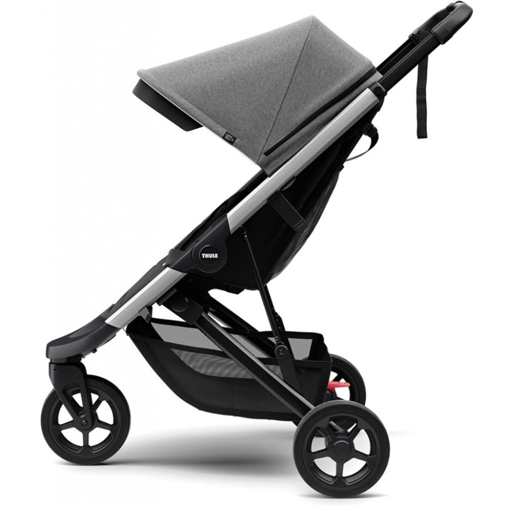 Thule Spring - wózek spacerowy / trójkołowa spacerówka • Grey Melange Aluminum 