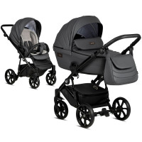 Tutis Viva 4 Leather- wózek wielofunkcyjny 2w1 •  Shadow Grey 087